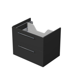 Koupelnová skříňka pod desku se 2 zásuvkami Naturel Ratio 70x56x50 cm antracit mat ZB702Z56.A3396