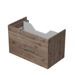 Koupelnová skříňka pod desku se 2 zásuvkami Naturel Ratio 90x56x50 cm dub Wellington ZB902Z56.D370