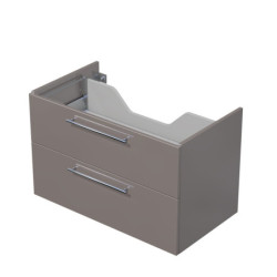 Koupelnová skříňka pod desku s 1 zásuvkou Naturel Ratio 90x26x50 cm basalto lesk ZB901Z26.A2496
