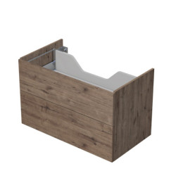 Koupelnová skříňka pod desku se 2 zásuvkami Naturel Ratio 90x56x50 cm dub Wellington ZB902Z56PU.D370