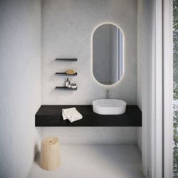 Polička Ravak Slim S chrom/černá X07P575