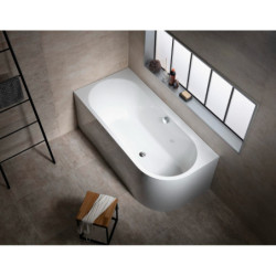 Asymetrická vana Polysan ASTRA L MONOLITH 75x160 cm akrylát levá 33611M