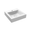 Umyvadlo na stěnu Kaldewei CONO 3079, 50x50 cm, bez přepadu, 1 otvor, bílá, Perl-Effekt  908606013001