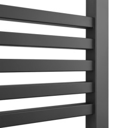 Radiátor kombinovaný Isan Quadrat 150,5x60cm středové připojení černá matná DQUA15050600CSMS