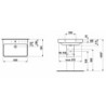 Umyvadlo Laufen Pro S 65x46,5 cm otvor pro baterii uprostřed H8109644001041