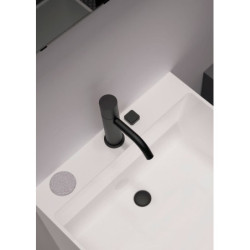 Umyvadlová baterie Paffoni Light bez výpusti černá LIGX071NO