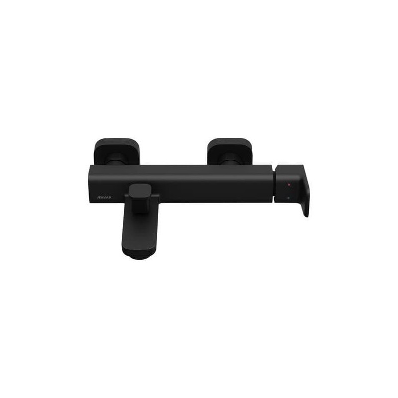 Vanová baterie Ravak 10° Free black bez sprchového setu černá X070152