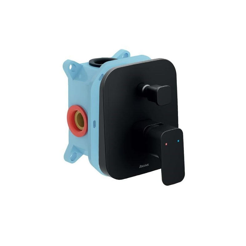 Sprchová baterie Ravak 10° Free black bez podomítkového tělesa černá X070158