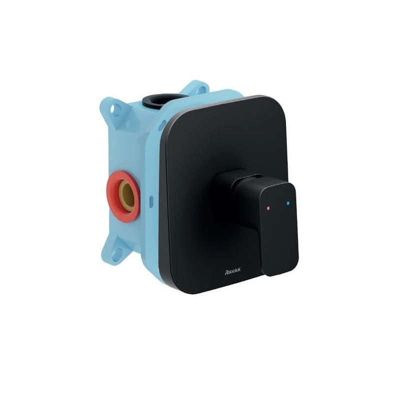 Sprchová baterie Ravak 10° Free black bez podomítkového tělesa černá X070159