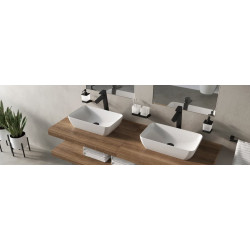 Umyvadlová baterie Ravak 10° Free black bez výpusti černá X070151