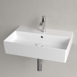 Villeroy & Boch Memento 2.0 umyvadlo 600x420 mm, s přepadem, otvor pro baterii, CeramicPlus, alpská bílá 4A226GR1