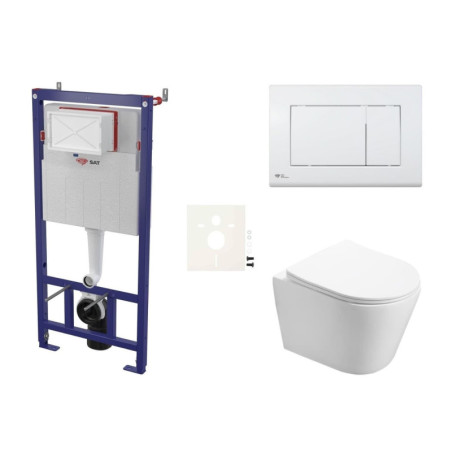 Závěsný WC set do lehkých stěn / předstěnová SAT Infinitio SIKOSSIN20K