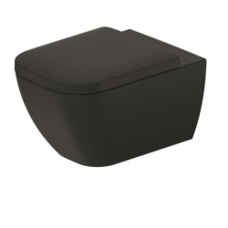 Duravit Happy D.2 WC závěsné Rimless, antracitová matná 2222098900