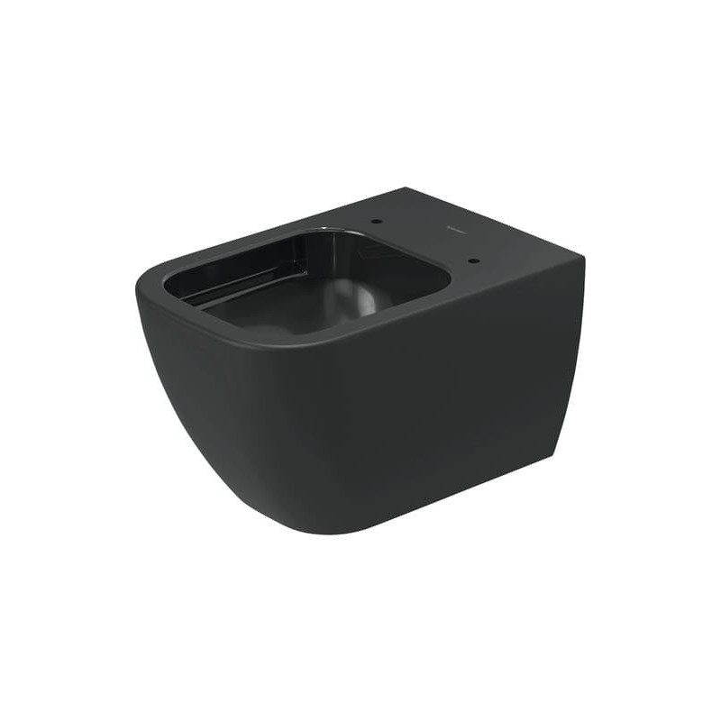 Duravit Happy D.2 WC závěsné Rimless, antracitová matná 2222098900