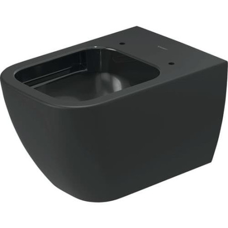 Duravit Happy D.2 WC závěsné Rimless, antracitová matná 2222098900