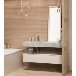 Koupelnová skříňka pod umyvadlo Naturel Ratio 120x30x50 cm kašmír mat ND1201Z26PU.A3746