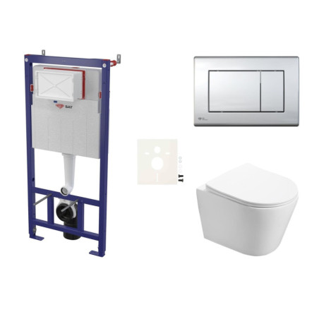 Závěsný WC set do lehkých stěn / předstěnová SAT Infinitio SIKOSSIN21K