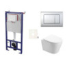 Závěsný WC set do lehkých stěn / předstěnová SAT Infinitio SIKOSSIN21K