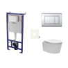 Cenově zvýhodněný závěsný WC set SAT do lehkých stěn / předstěnová montáž+ WC SAT Brevis SIKOSSBR21K