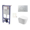 Cenově zvýhodněný závěsný WC set SAT do lehkých stěn / předstěnová montáž+ WC SAT Infinitio SIKOSSIN71K