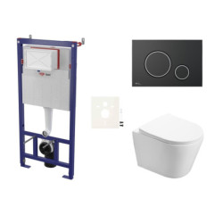Cenově zvýhodněný závěsný WC set SAT do lehkých stěn / předstěnová montáž+ WC SAT Infinitio SIKOSSIN78K