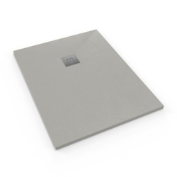 Sprchová vanička obdélníková SAT Alek 140x90 cm litý mramor šedá SATALEK14090S