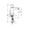 Umyvadlová baterie Hansgrohe Talis Select E s výpustí chrom 71750000