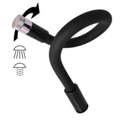 Dřezová baterie RAV SLEZÁK Colorado se silikonovým ramínkem 150 mm černá/chrom CO102.5/11CMATC