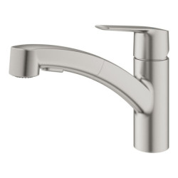 Dřezová baterie GROHE Start s otočným ramínkem, 2 proudy supersteel 30531DC1