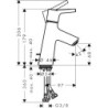 Umyvadlová baterie Hansgrohe Talis S s výpustí chrom 72013000