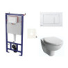 Cenově zvýhodněný závěsný WC set SAT do lehkých stěn / předstěnová montáž+ WC VitrA Normus SIKOSSNORBO20K