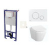 Cenově zvýhodněný závěsný WC set SAT do lehkých stěn / předstěnová montáž+ WC VitrA Integra SIKOSSINTRESU70K