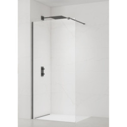 Sprchová zástěna Walk-in 100 cm SAT v barvě profilu PVD Gun metal SATBWI100PRGM