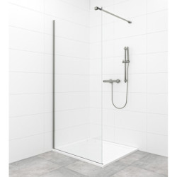 Sprchová zástěna Walk-in 80 cm SAT v barvě PVD Gun metal SATBWI80PRGM