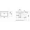 Umyvadlo Laufen Pro S 70x46,5 cm bez otvoru pro baterii H8109674001091
