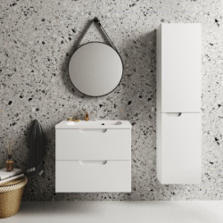 Koupelnová skříňka vysoká Ravak Classic II 40x160x26 cm bílá lesk X000001472