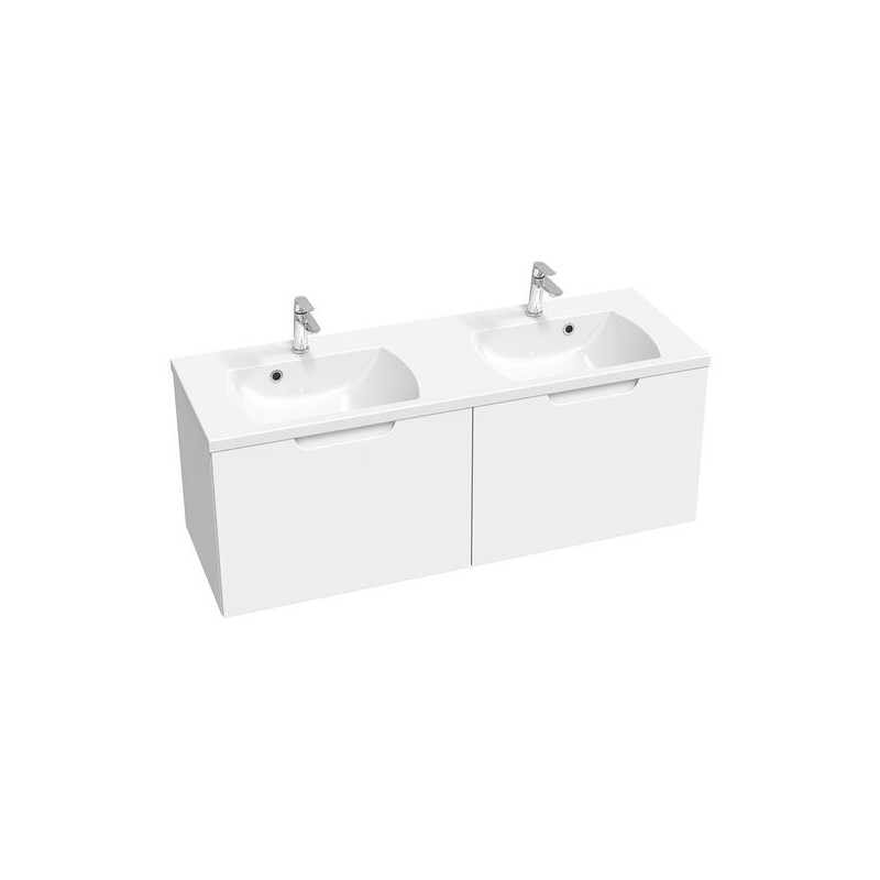 Koupelnová skříňka pod umyvadlo Ravak Classic II 130x47x45 cm bílá lesk X000001482