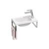 Umývátko Ravak Classic II 40x22 cm otvor pro baterii uprostřed XJX01140004