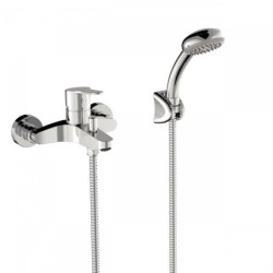 Vanová baterie Tres Base se sprchovým setem 150 mm chrom 21517010