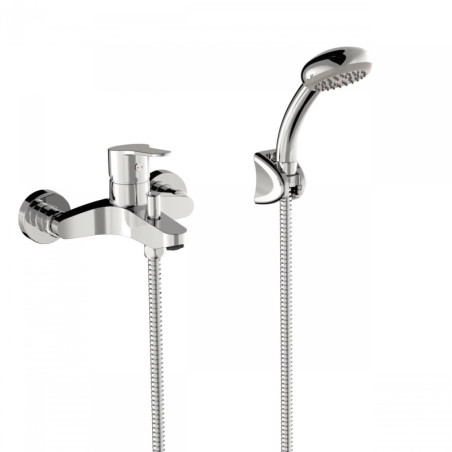 Vanová baterie Tres Base se sprchovým setem 150 mm chrom 21517010