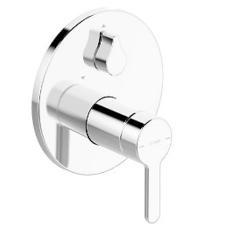 Sprchová a vanová baterie Hansa DESIGNO bez podomítkového tělesa chrom 81119563