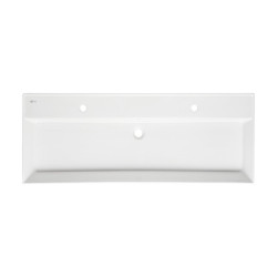 Umyvadlo SAT Infinitio 121,4x46,9 cm dva otvory pro baterii SATINF12046