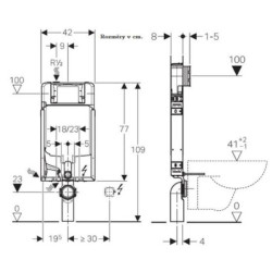Nádržka pro zazdění k WC Geberit Kombifix 110.794.00.1 - užší varianta produktu 110.302.00.5