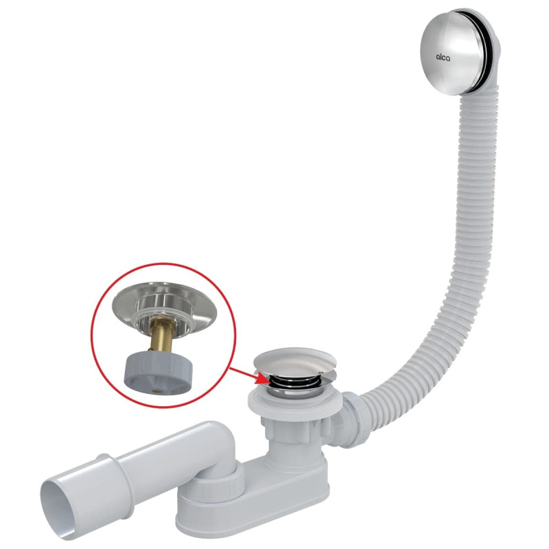 Sifon vanový ALCA click/clack, 80 cm kov A507CKM