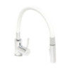 Dřezová baterie S-Line Pro se silikonovým ramínkem bílá/chrom SIKOBSLPRO290B2F