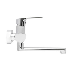 Dřezová baterie SAT Project s otočným ramínkem 150 mm chrom SATBSPRO261