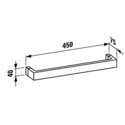 Držák ručníků Laufen Kartell By Laufen transparent 8133.1.084.000.1