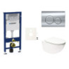 Cenově zvýhodněný závěsný WC set Geberit do lehkých stěn / předstěnová montáž+ WC SAT Infinitio SIKOGESINFD20