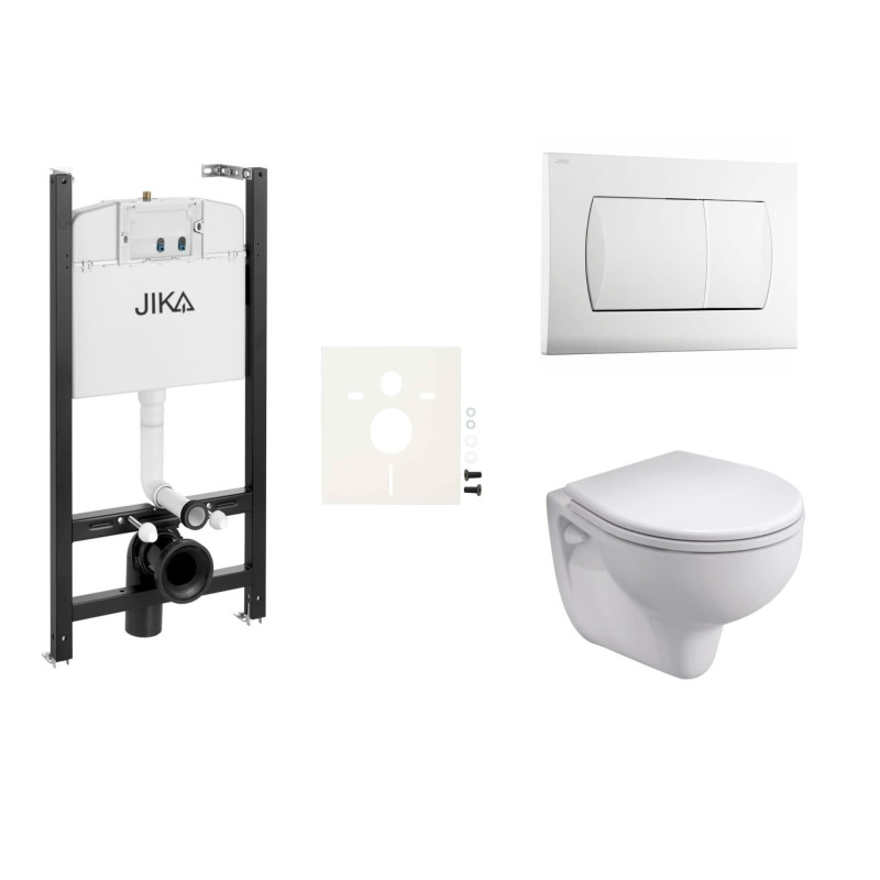 Cenově zvýhodněný závěsný WC set Jika do lehkých stěn/předstěnová montáž+ WC Kolo Rekord SIKOJSKOL1
