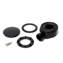Sifon Optima ke sprchové vaničce průměr 90 mm, nízký černá ESLIMCR90BL